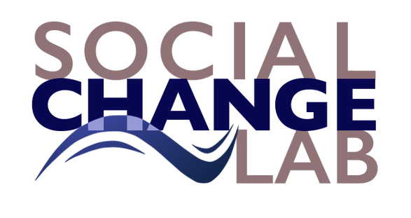 Social Change Lab Logo - Wave going through the words